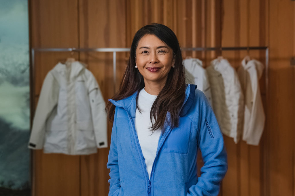 Amy Fong at the Amer Sports office